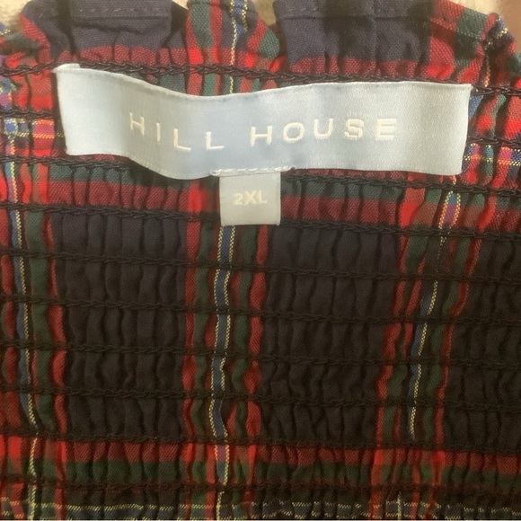 Hill House Home Mini Nap Dress – Plaid Smocked Puff Sleeve Dress (Size 2XL) - Picture 6 of 11